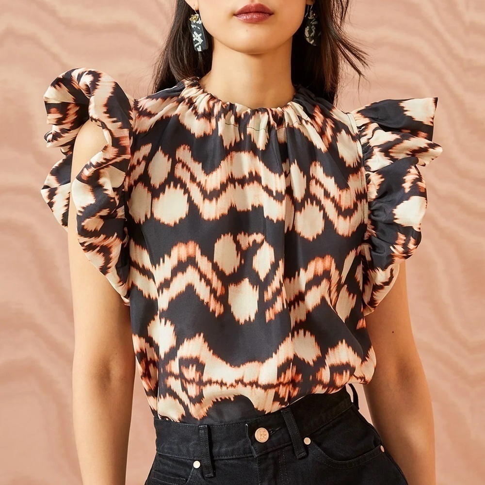 Ulla Johnson Iren Top Obsidian Color